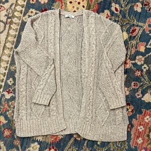 Madewell Cable Knit Cardigan Sweater